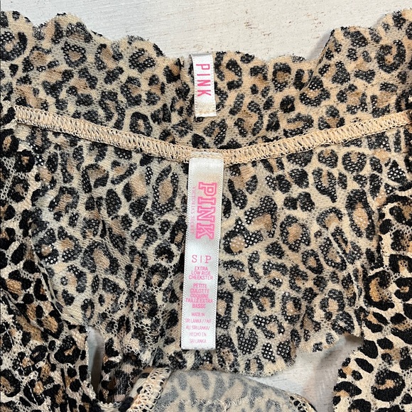 PINK Victoria's Secret Leopard Print Extra Low Rise Cheekster Panties Small - Picture 4 of 8